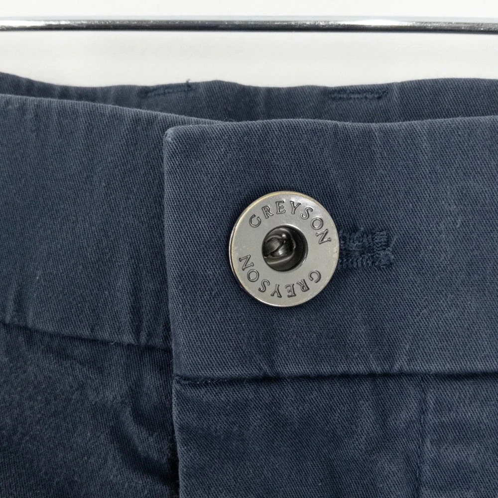 Greyson Amagansett 5 Pocket Pants Mens 33x32 Navy Blue Stretch Golf Casual